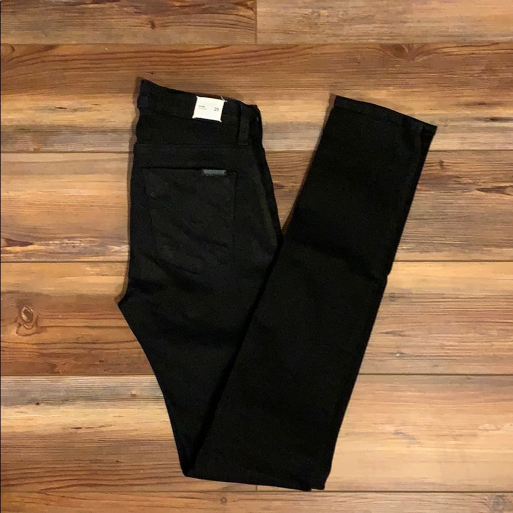 Hudson black mid rise skinny jeans